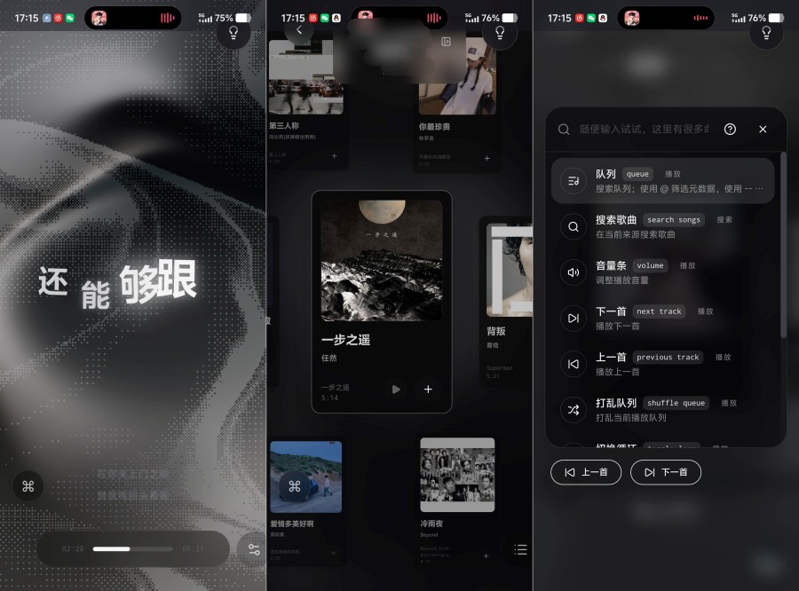 Folia播放器0.7.15抖音爆火跳动动态歌词！多源搜歌队列